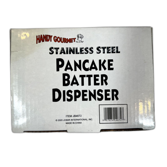 Pancake Batter Dispenser Handy Gourmet Stainless Steel Holds 3 Cups Batter NEW - Picture 3 of 3